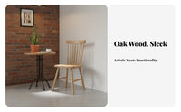 Wooden Backrest Chair Nordic and Aesthetic Wooden Armless Seat Minimalist Design Dense Wood for Families, Cafe, Living Room