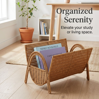 Living Room Storage Basket, Water Hyacinth Holder Wicker, Basket, Water Resistan #variant:Light Coffee