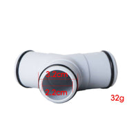 Three-Way Hose Connector ABS Plastic Pool Filter Pump Connector Sealing Rings