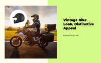 Retro helmet, double visor.