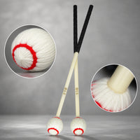Marimba Mallets with Yarn Heads Non-Slip Marimba Mallets Keyboard Percussion Accessories for Students