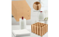 100 Pieces Paper Divider with Compartments Sturdy Interlocking Box Partition Space-Saving Moving Box Dividers for Movers, Packers