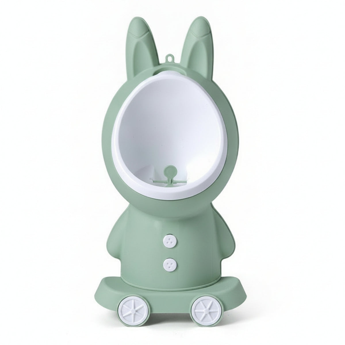 Bathroom Item PP Plastic Rabbit Wall Urinal Wheeled Base