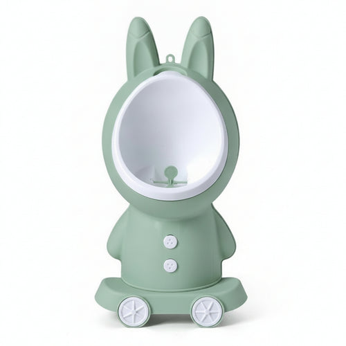 Bathroom Item PP Plastic Rabbit Wall Urinal Wheeled Base