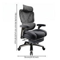 Ergonomic Mesh Office Chair Heavy-Duty High Rear Mesh Chair 4D Armrests for Tall People, Heavier Users