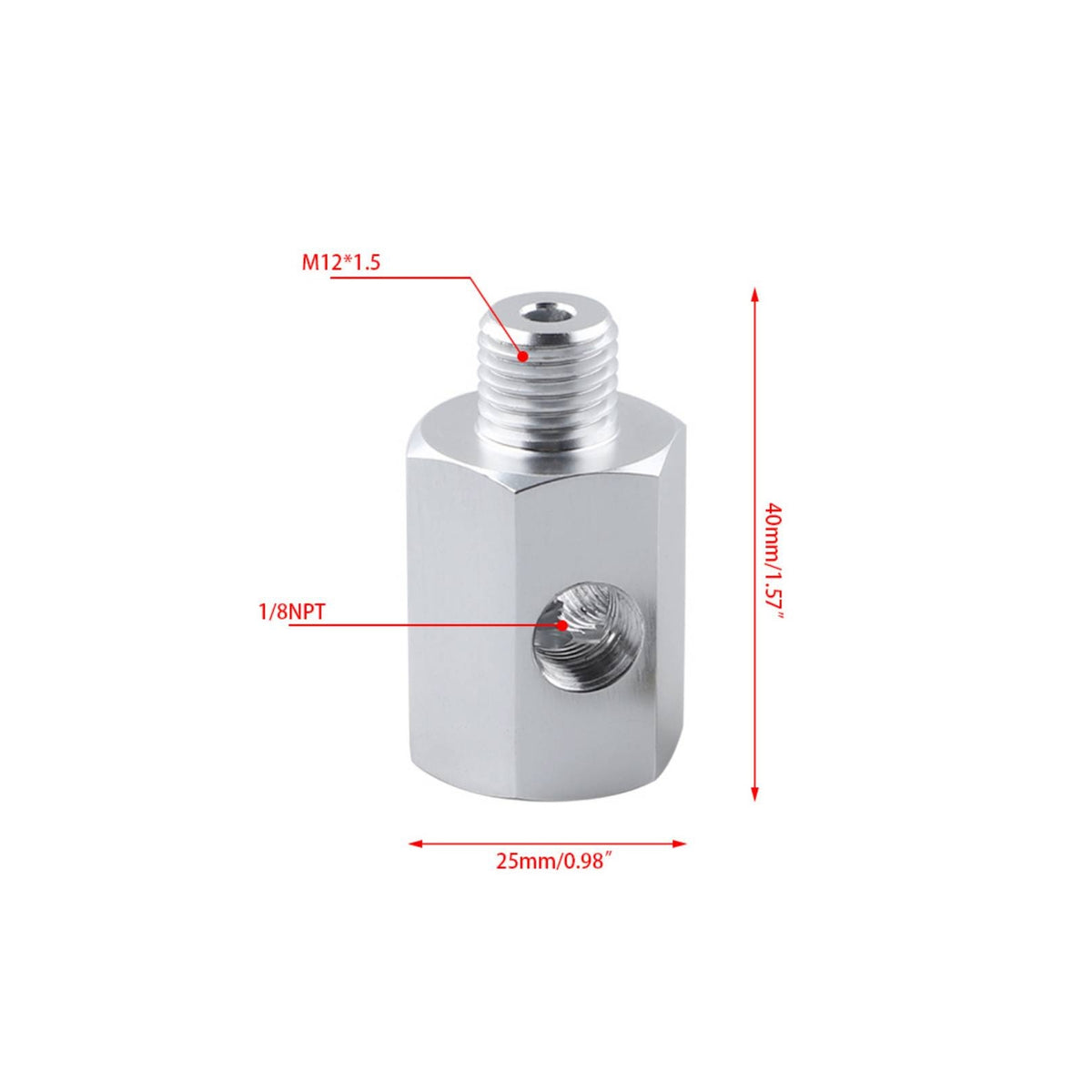 Easy Installation Oil Pressure Gauge Fitting Leakseamless Connection Oil Pressure Sensor Adapter Precise Thread Fit Aluminum Quick Connector Threaded for German Luxury Car 3 Series Owners, Car Repair, Garage