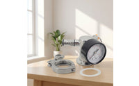 Tri-Clamp Ball Lock Spunding Valve Easy to Clean Spunding Valve with Gauge Closed Beer Transfer Brewing Equipment Compact for Homebrewers