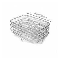 Air Fryer Rack Heat Resistant 3 Tier Mesh Basket