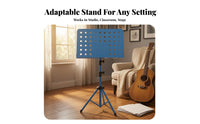 Perforated Portable Folding Music Stand Carrying Bag Tripod Music Stand