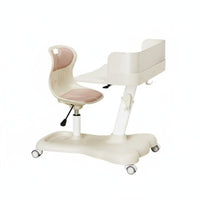 Bus-Shaped Desk and Chair Combo Adjustable Height children's Desk and Chair Set Space Theme Mobile Design for Preschoolers, Home