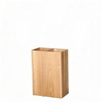 Wooden Umbrella Stand Wood Grain Household Storage Tall for Doorway, Shop
