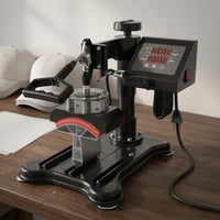 Electric Cap Heat Press Sturdy Metal Frame Tabletop Cap Press Touch Buttons