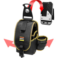 Rotating Tool Pouch Portable Utility Belt Heavy Duty for Repairs, Electricians