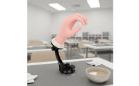 Lifelike Shape Silicone Practice Hand Desktop Stand Training Equipment Adjustable Pose for Nail Salon, Tabletop
