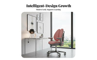 Adjustable Posture Chair secureable casters Splitsupport Study Chair With Footrest
