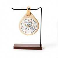 Desk Clock with Stand Decorative Tabletop Clock with Stand Rustic for Shelf