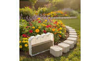 Concrete Mold with Edge Curved for Flower Bed, Gardeners, Homeowners