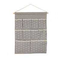 Wall Hanging Storage Compartment Saving over the Door Storage Organizer Textile Pocket Organizer for Nursery, Washroom