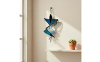 Stained dance Wind Chime Aesthetic Home Decor Abstract dance Sunlight Reflector Handcrafted Design Ballerina Window Art for Garden, Patio