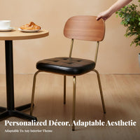 Armless Side Chair Industrial Design Crab Leg Chair High-Density Foam Cushion