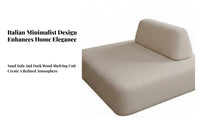 Minimalist aesthetic sectional Couch Double-Sided Configuration Multi-Piece adaptable Lounger Deep Seat Design Sofa dense Foam pad for Homeowners, Interior Designers, Apartment Dwellers, Lounge Area, Showroom, recreation Space