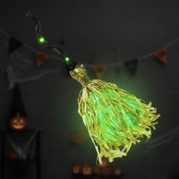 Light-up Moving Witch Broom | Glowing, Lighted Witch Broom, for spooky settings