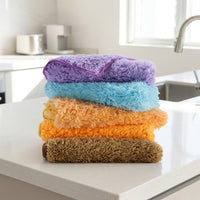 Highly Absorbent Microfibre Cloth and Car Drying Towel, Microfiber Cleaning Cloth for Dishes, Machine Washable and Reusable, 1 Pack