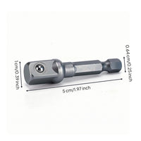 Socket Adapter with Hex Shank Heavy-Duty Tool Impact-Ready for Mechanics