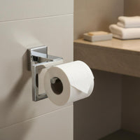 Square Toilet Paper Holder Rustproof Modern Bathroom Tissue Holder for Washroom