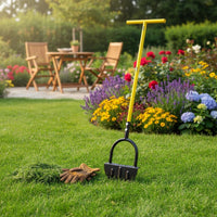 Half Moon Lawn Edger Tooth Blade Long Handle Edging Tool for Gardeners