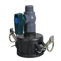 2 Inch to 3/4 Inch Male Thread IBC Ton Bucket Valve Adapter for Hose Faucet