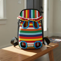 Feline Backpack Carrier Lightweight Pet Chest Bag Mesh Design for Outdoor