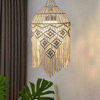 Macrame Lampshade Easy to Install Macrame Lamp Shade Gentle on the Eyes