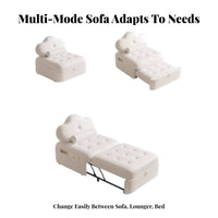 Multifunctional Folding Floor Mattress Multi-Functional Design Sleeper Chair Space-Saving transformable Seat Modern design for Apartment Dwellers, individuals, Students, Balcony, Small Apartments, Bedroom