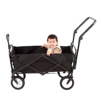 Foldable Outdoor Camping Cart with Detachable Push Rod Accessories