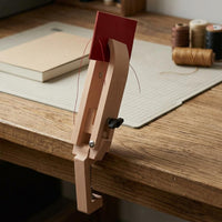 Leather Sewing Clamp Adjustable Wooden Leather Clamp Table Lip Mount