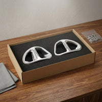 Chrome Vent Trim Polished Metal Chrome Intake Vent Trim Cutout Design
