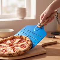 5 Pieces Pizza Peel with Cutter Rust Resistant Pizza Making Kit Lightweight for Home Home Cooks