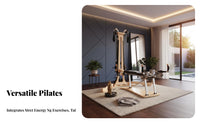 Rotational Fitness Pulley System Adjustable Height Stretching Studio Pulley System Pilates Expansion System for Adults, Indoor, Garage, Basement