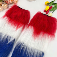 Halloween Carnival Three-Color Plush Leg Warmers and Skirt Set