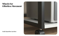 Locking Casters Mobile Amplifier Shelf Space-Saving Multi-Tier Audio Rack Heavy Duty High-Fidelity Equipment Stand Adjustable Shelves for Audiophiles, Audio System Enthusiasts, Home Theater