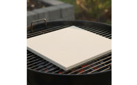 3 Pieces Pizza Stone Set Even Heat Distribution Pizza Stone with Rack and Cutter Bakeware Creates Crispy Crust Versatile