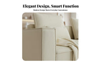 Minimalist Design Straight-Line Storage Sofa abrasionResistant Couch animalsuitable for animals Fabric Household Seating Space-Saving for Apartment Dwellers, Families, Homeowners, Living Room, Small Spaces, Lounge Area, Guest Hosting