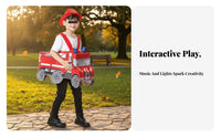 Fire Truck Costume Ideal Gift Wearable Vehicle Costume Lightweight for Halloween