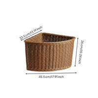 Fan-Shaped Storage Basket Reinforced Border Organizer Bin Easy to Clean
