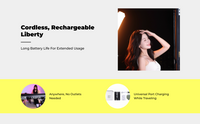 Rechargeable dimmable LED tube light