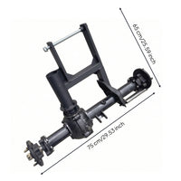 Brand New Rear Axle with Differential Metal Rear Axle Assembly Rigid Heavy-Duty for Builders, Mechanics, Trike Conversion, off-Road Vehicle Build