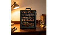 Transparent Miniature Display Case Lockable Portable Display Case Secure Cabinet Heavy-Duty for Collectors