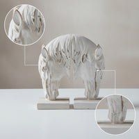 Horse Bookends Distressed Horse Head Sculpture Vintage Decor for Bookshelf, Mantel