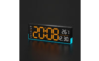 LED Digital Wall Clock Easy to Read Digital Wall Clock Lighted for Living Room, Home Office, Bedroom